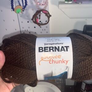 Brown chunky yarn
